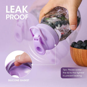 Silicone gasket shown for airtight seal and fresh storage