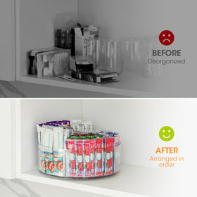 AIEVE tea bag organizer keeps tea bags upright and accessible.