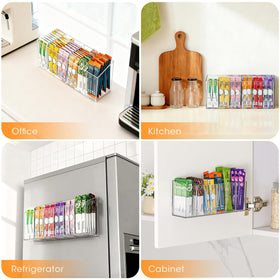 AIEVE transparent fridge-organizer improves visibility and quick access