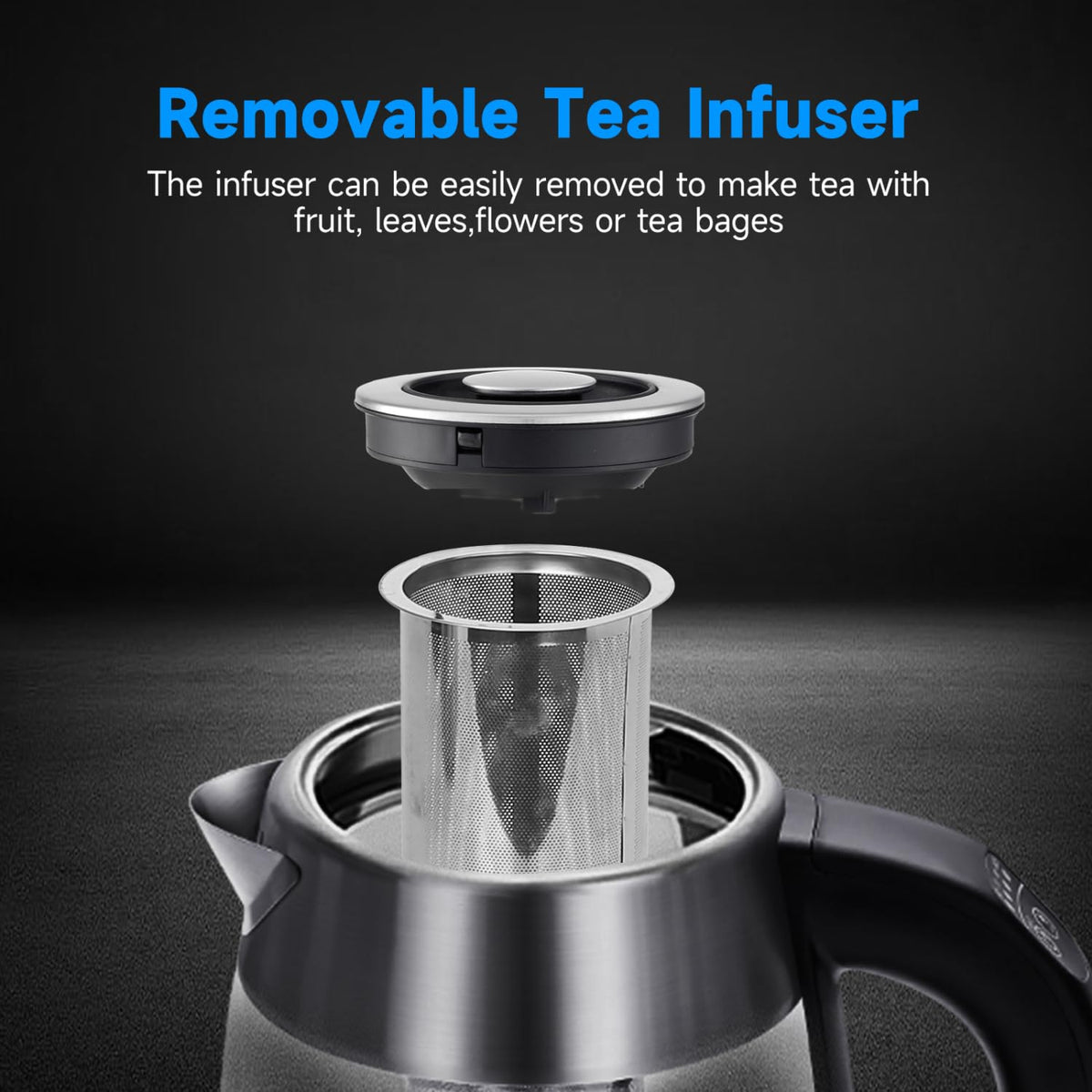 Aigostar 1500W rapid boil saves time in mornings.