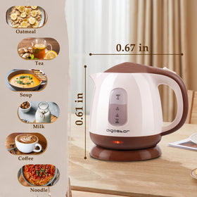 Aigostar kettle demonstrating boil-dry protection when empty
