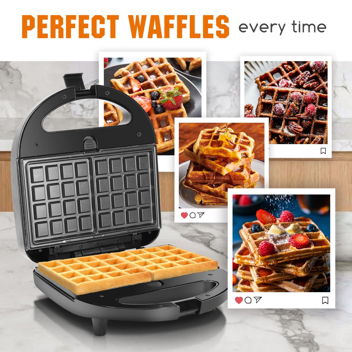 Aigostar panini press grills burgers and vegetables for quick meals.