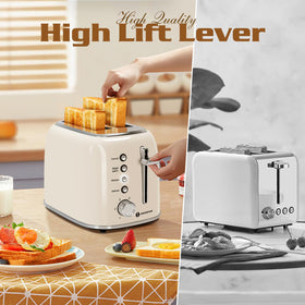 Aigostar Toaster six browning levels let you choose light to dark shade.