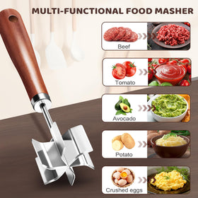 AIIHAC food-grade stainless steel construction resists rust for daily cooking.