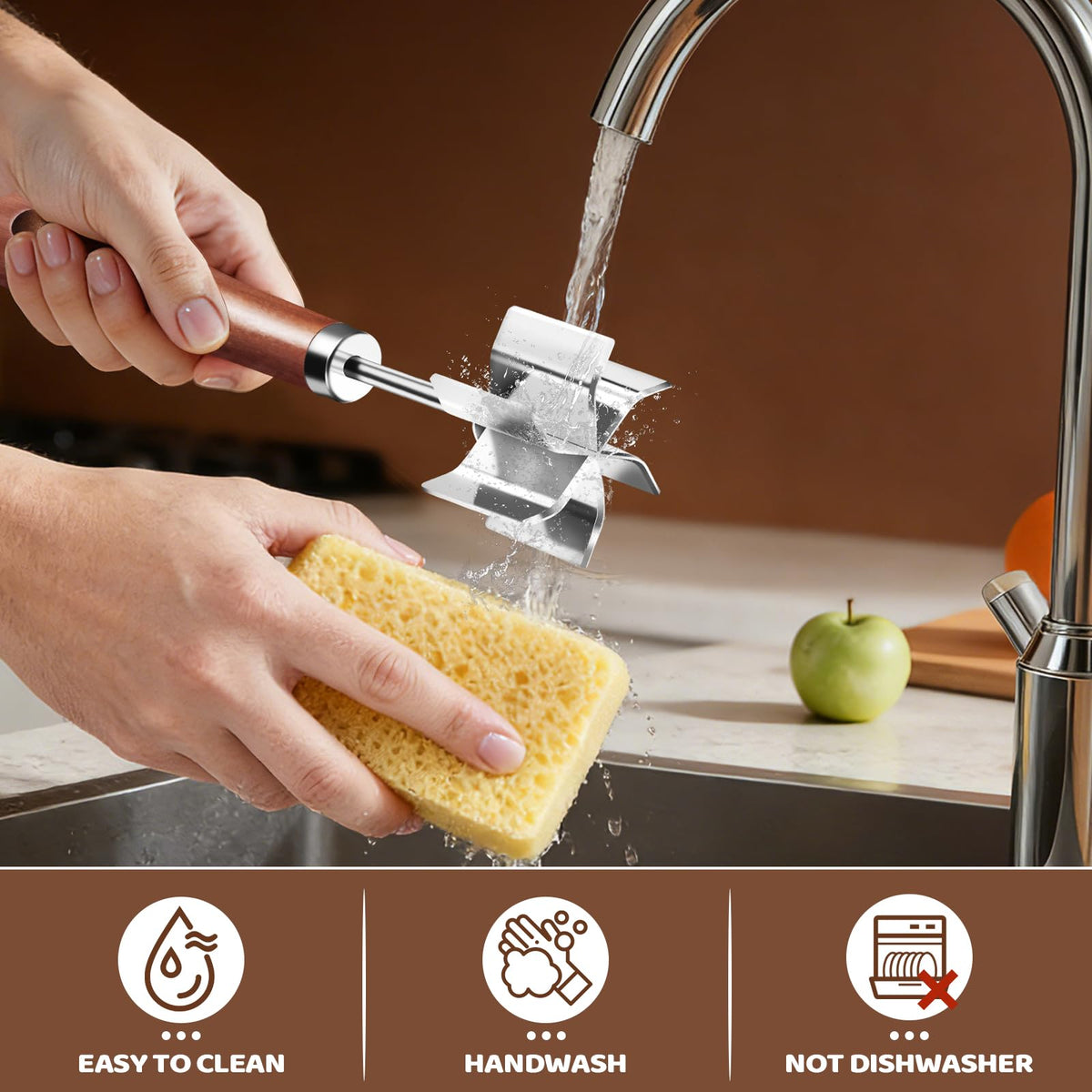 AIIHAC heat-resistant design handles hot ingredients safely during cooking tasks.