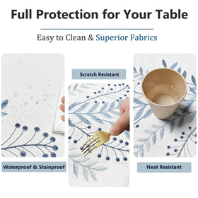Aiimart easy-care tablecloth dries quickly after washing.