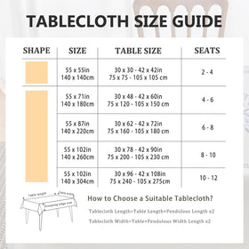 Aiimart blue outdoor patio tablecloth complements outdoor decor.