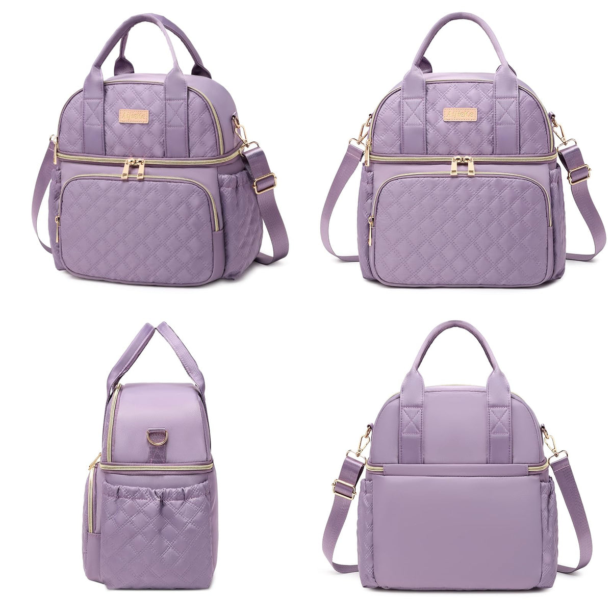 AIJIEKE lunch bag adjustable shoulder strap for comfortable carry.
