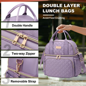 AIJIEKE lunch bag bottom compartment seals meals securely for heat retention.