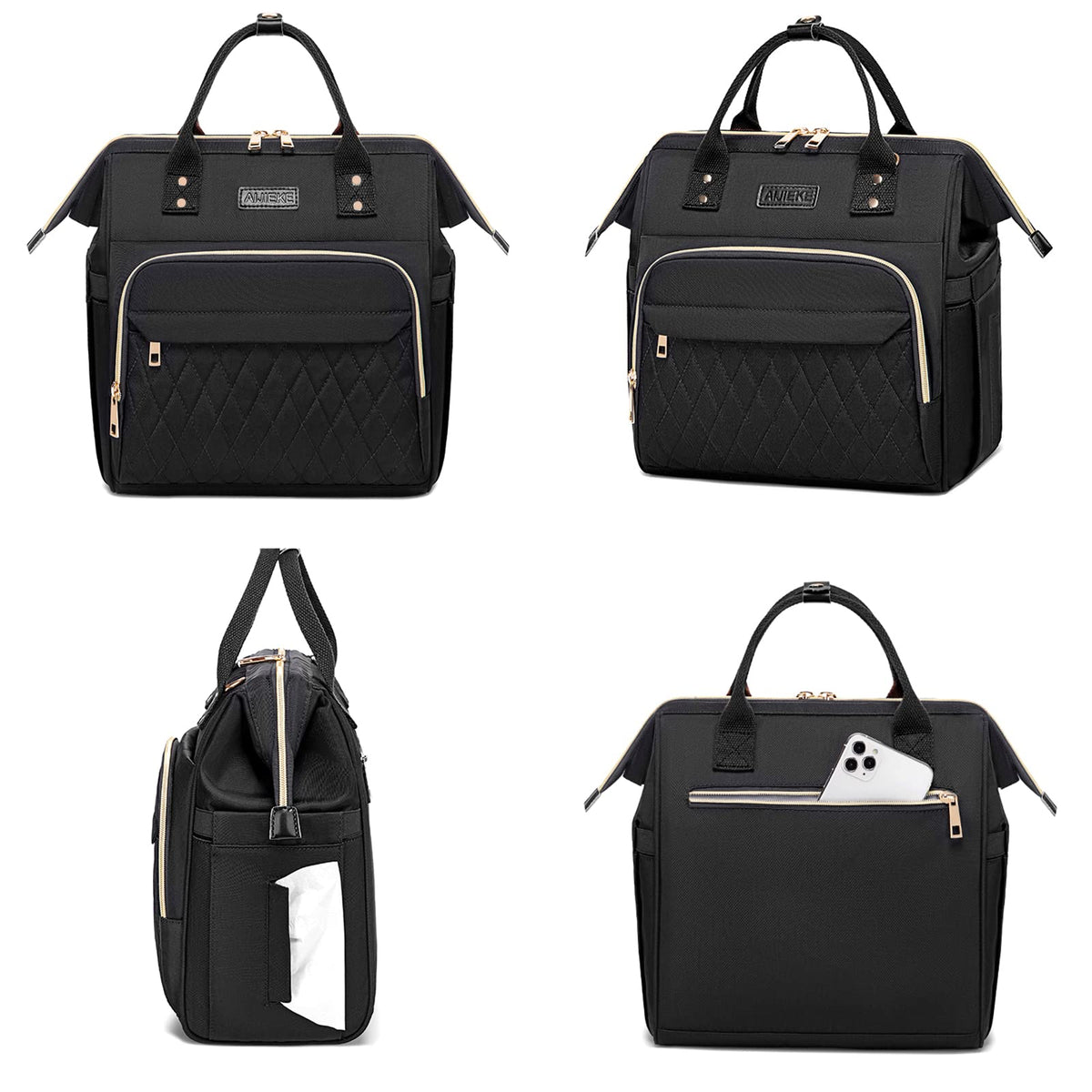 AIJIEKE lunch bag interior is easy to wipe clean after meals
