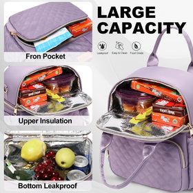 AIJIEKE lunch bag sturdy zippers ensure smooth daily use.