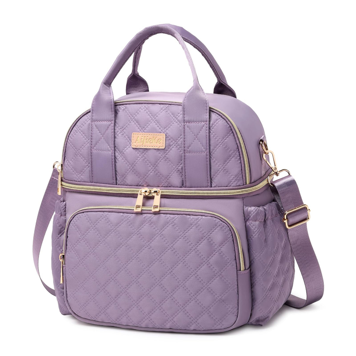 AIJIEKE lunch bag top compartment keeps snacks organized for work days.