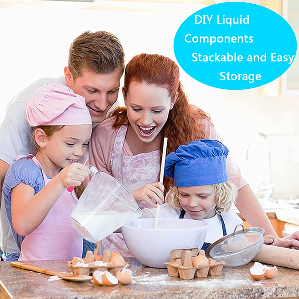 Aikexin BPA-free plastic liquid cups with clear measurement marks for accuracy.