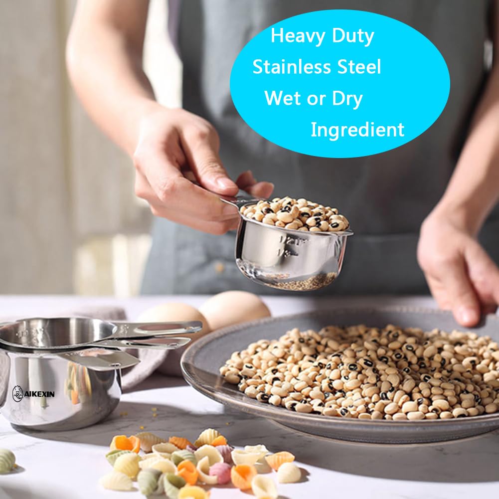 Aikexin stainless steel cups shine with durable, rust-resistant construction.