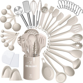 AIKKIL 43-piece utensil set hero, durable heat-resistant tools for daily cooking