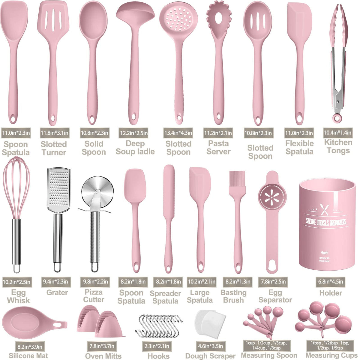 AIKKIL silicone turner pink ideal for delicate flipping