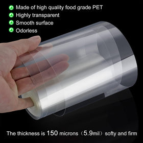 Ailaxq cake collars, 8inch width, clear roll, tall edge decoration for large cakes.