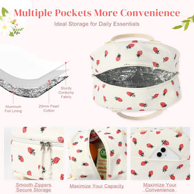 Aileam lunch box padded-handle for comfortable daily carry.