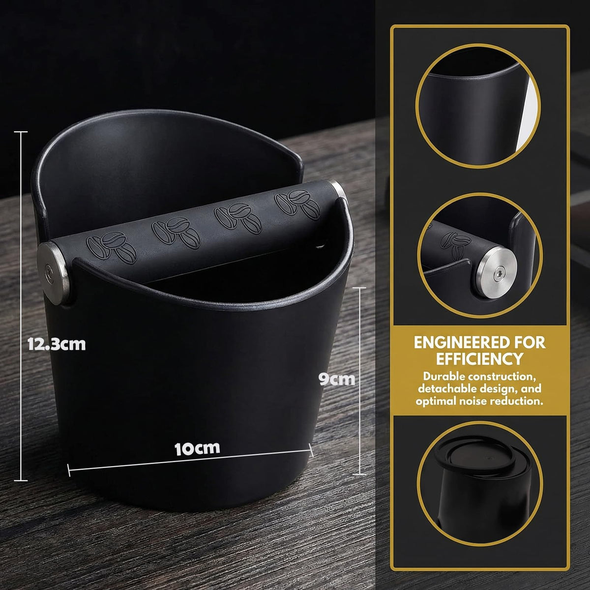 Removable knock bar on Ailelan box simplifies cleaning after use