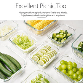 AILTEC 12.5-ounce glass snack container keeps leftovers fresh and portable