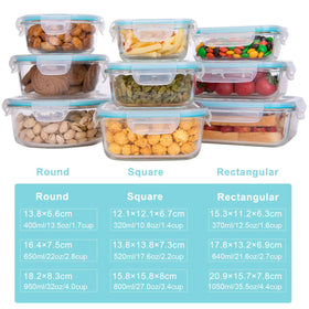 AILTEC nesting design saving space with stackable glass containers.
