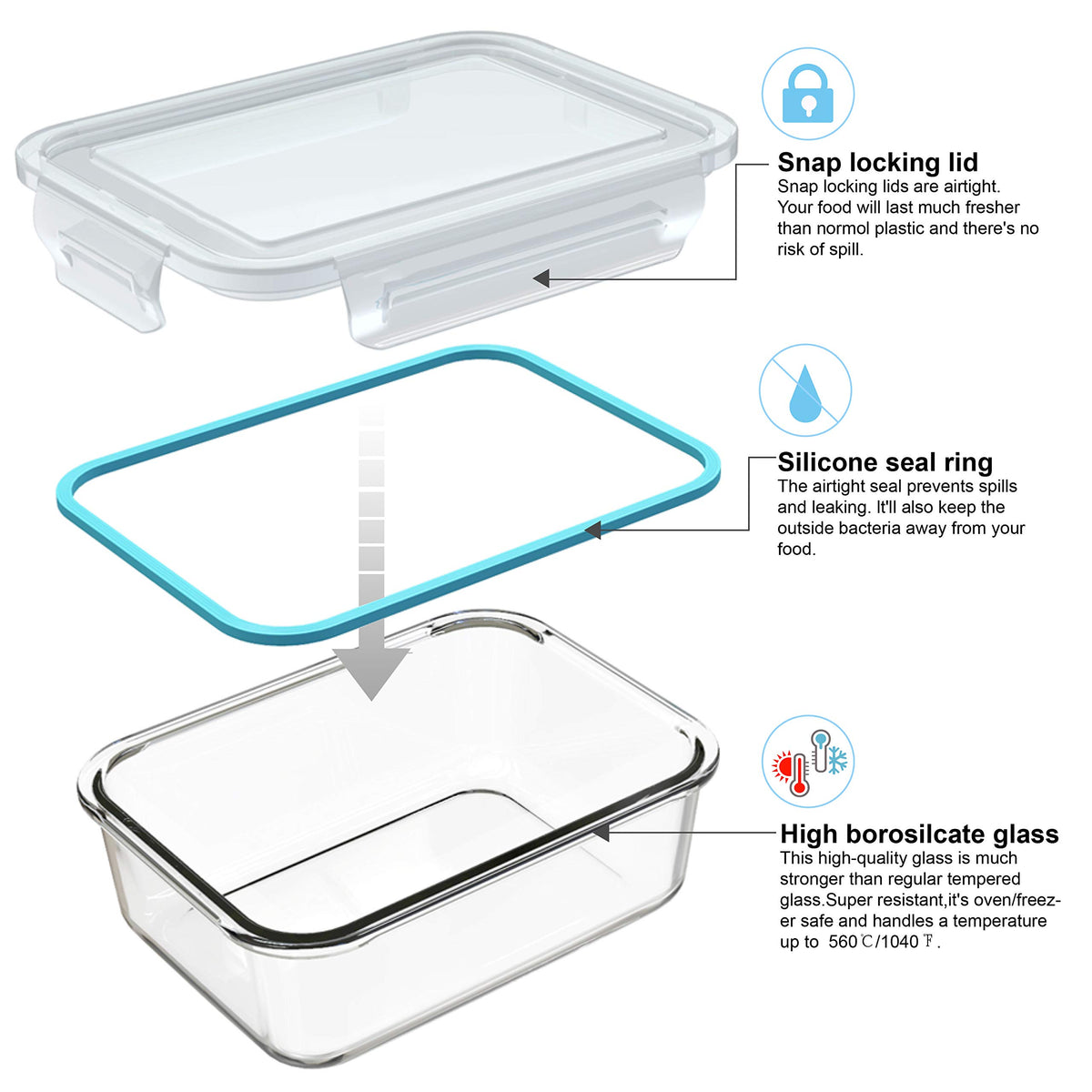 AILTEC glass is safe for oven and microwave reheating.