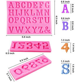 Aimeiki silicone number molds 0-9 for embossed digits on cupcakes