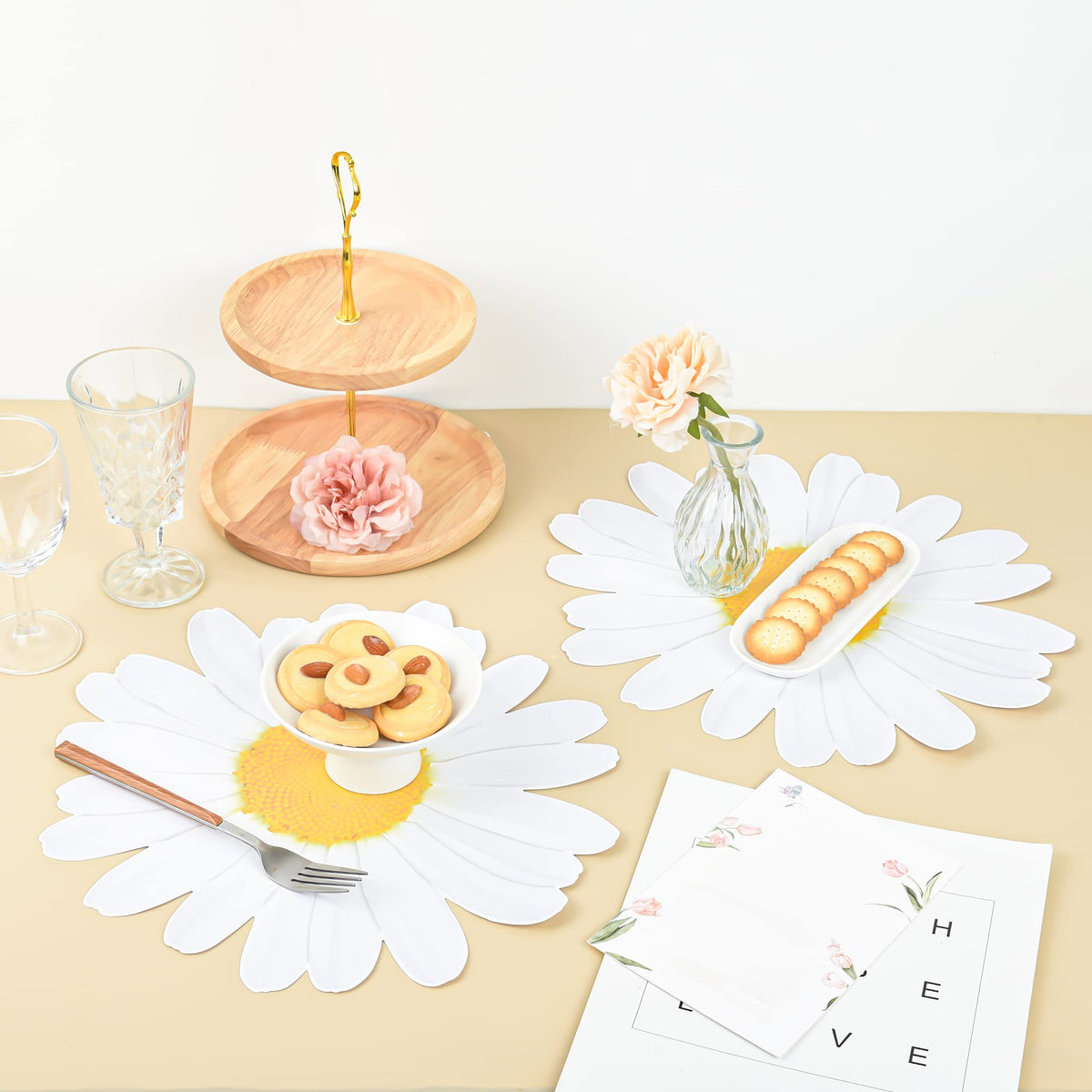 AimFun baby shower daisies create cheerful coordinated settings