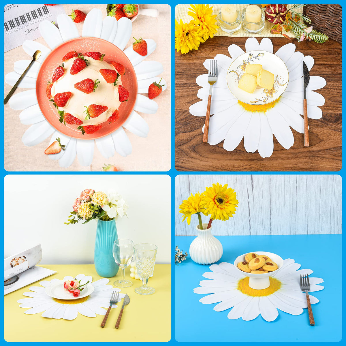 AimFun wedding and bridal shower placemats enhance table styling