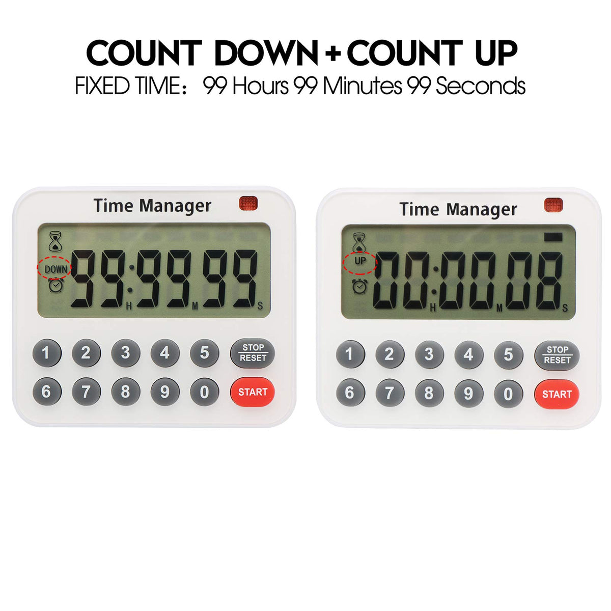 AIMILAR 99-hour countdown timer suitable for long cooking sessions