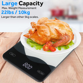 Aimilar scale shown charging via USB-C with rechargeable battery
