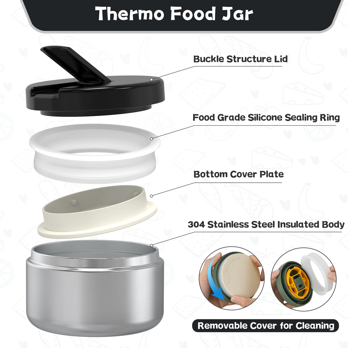 Aimsnk four-compartment divider prevents cross-flavor mixing