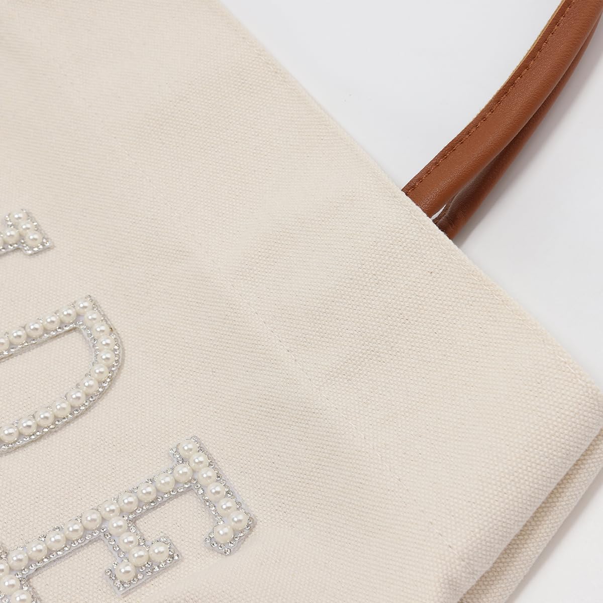 AINMEGE Bride Tote Bag features BRIDE lettering for an elegant look