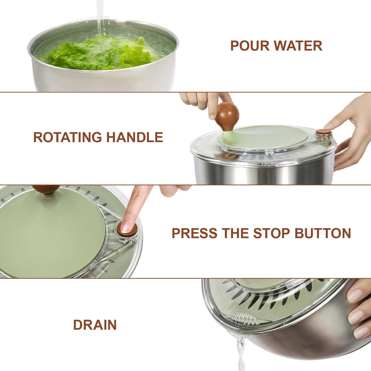 Ainmvnos dishwasher-safe design makes cleanup quick and easy