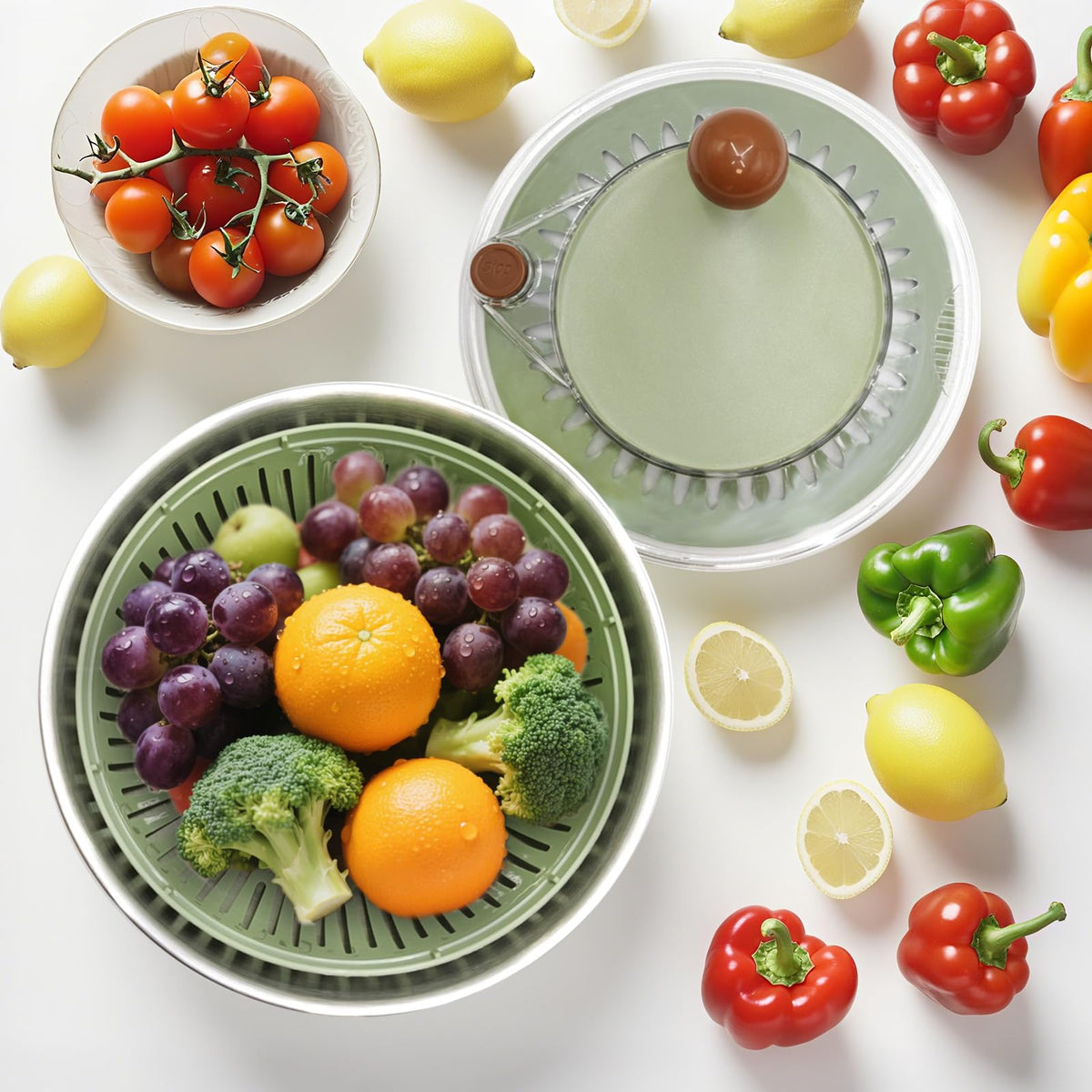 Ainmvnos 5.3qt bowl provides large capacity for batch washing