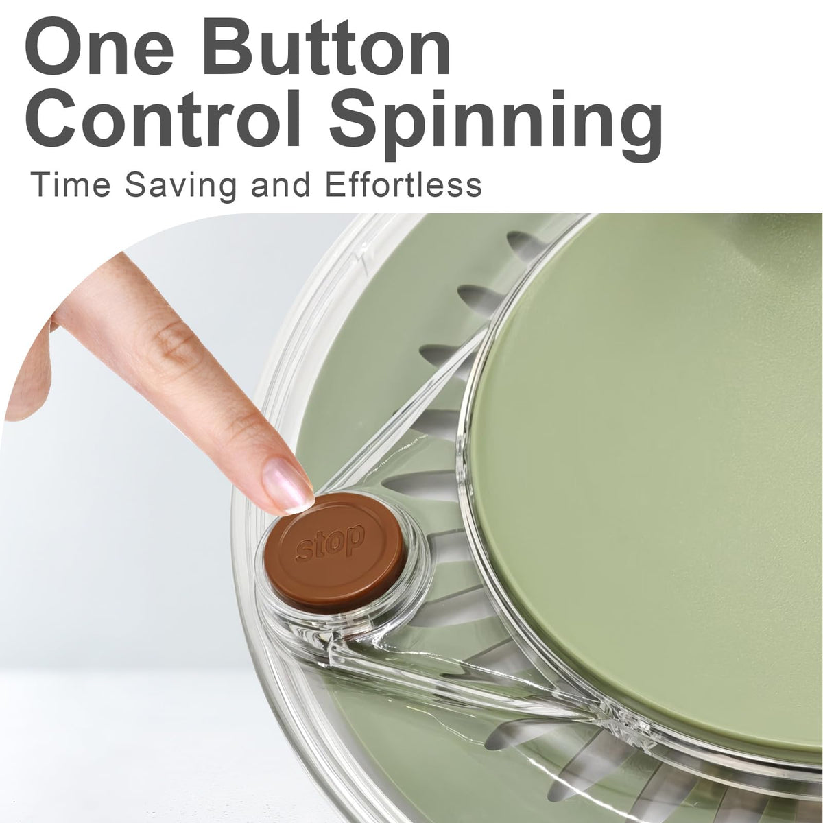 Ainmvnos vegetable spinner/dryer for efficient drying of produce
