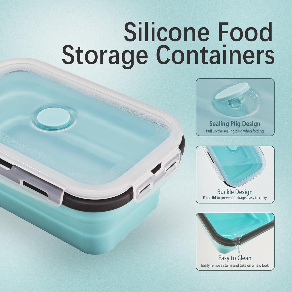 Ainmvnos microwave-safe collapsible bowls prep and reheat leftovers easily.