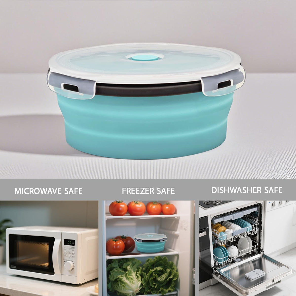 Ainmvnos RV-friendly collapsible containers keep essentials organized on the road.