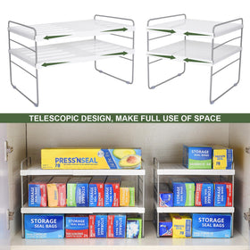 Aionvidas foil wrap storage rack fits cabinets and countertops for quick access