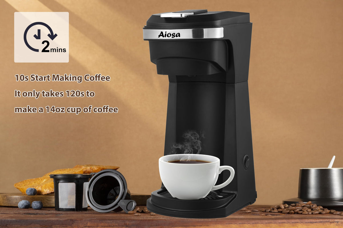 Aiosa reusable filter in use, reduces waste and saves money