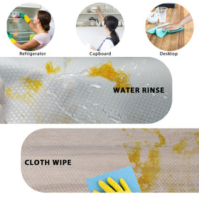 Aiosscd white fridge mats highlight easy wash and fast dry