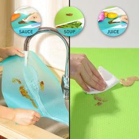 Aiosscd drawer mat doubles as placemats for meals and desks