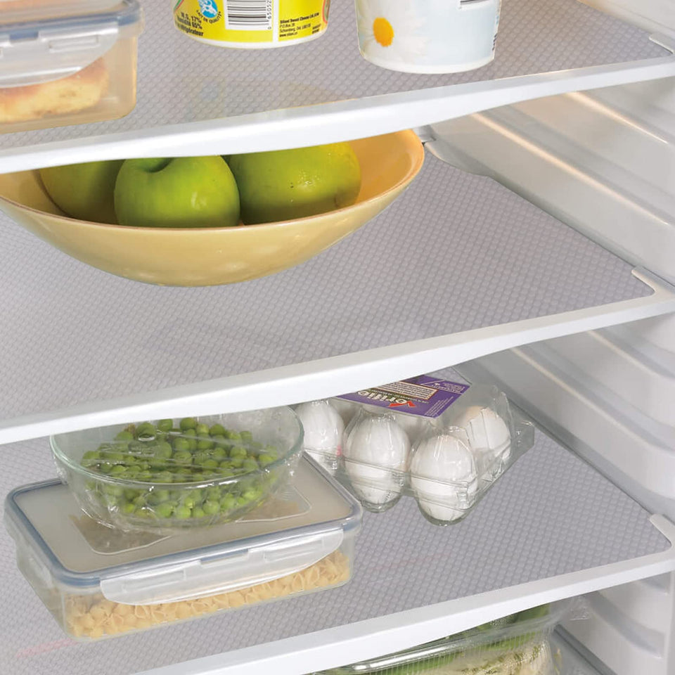 Aiosscd refrigerator pads in white protect items and shelves and are easy to clean.