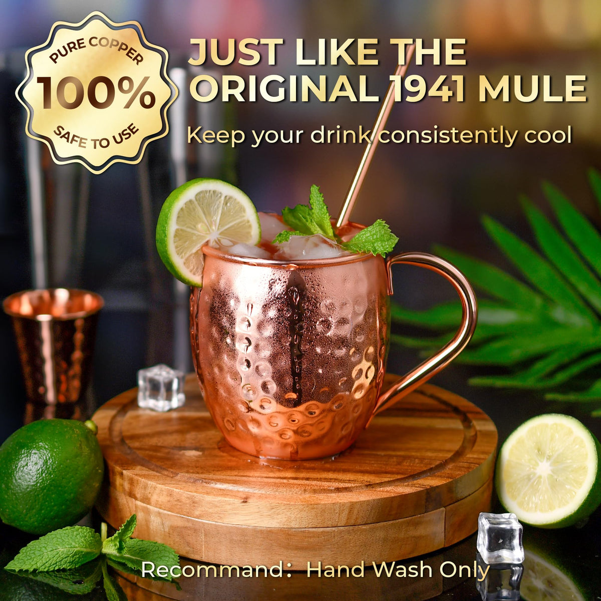 Airbin insulated copper mug performance helps maintain cold beverages longer.