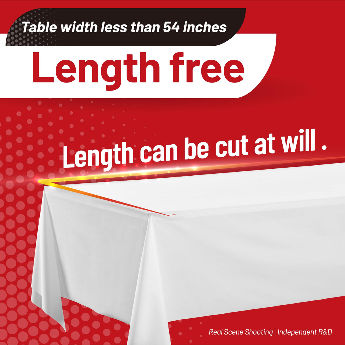 Airbin tablecloth versatile for camping, picnics, and outdoor parties.
