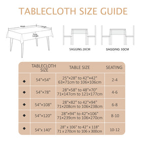 AIRCOWRIE dining table cover ideal for parties, weddings, and celebrations.