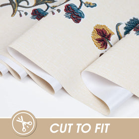 AIRCOWRIE easy-clean PVC tablecloth wipes clean with a damp cloth.