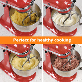 Airkitrep flat beater cleaning friendly surface with dishwasher safe convenience.