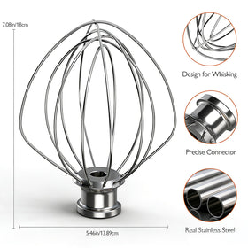 Airkitrep KN256WW compatibility with 5Plus and 6Quart bowls for versatile use.