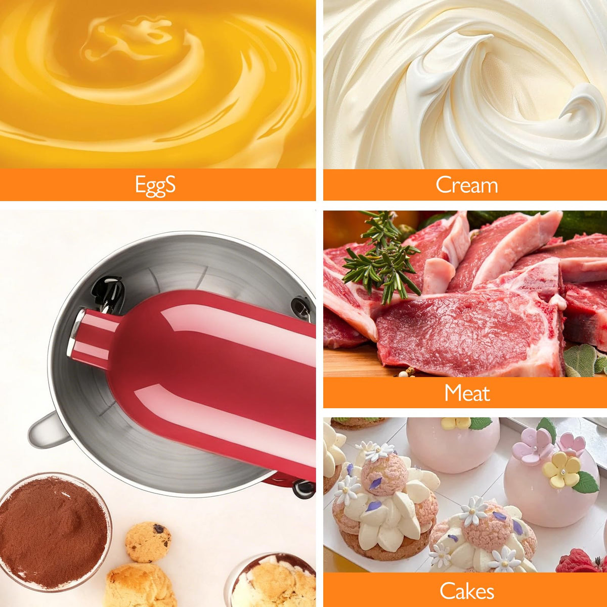 Airkitrep paddle attachment demonstrates continuous scraping and mixing without stops.